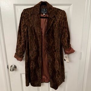 INC International Concepts Women's Leopard Print Jacket